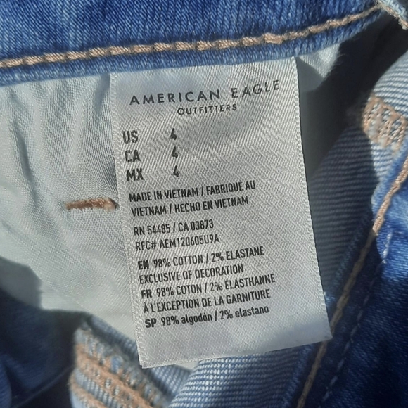 🌟3/50 Distressed Blue Denim Shorts - Picture 5 of 5